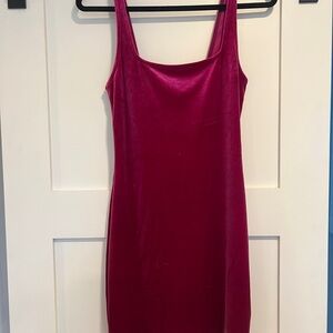 Urban outfitters Pink Velvet Dress